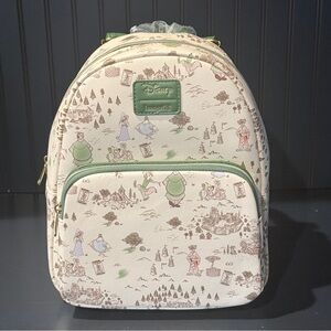 HARD TO FIND NWT Loungefly Disney Robin Hood Sherwood Forest Map Mini Backpack
